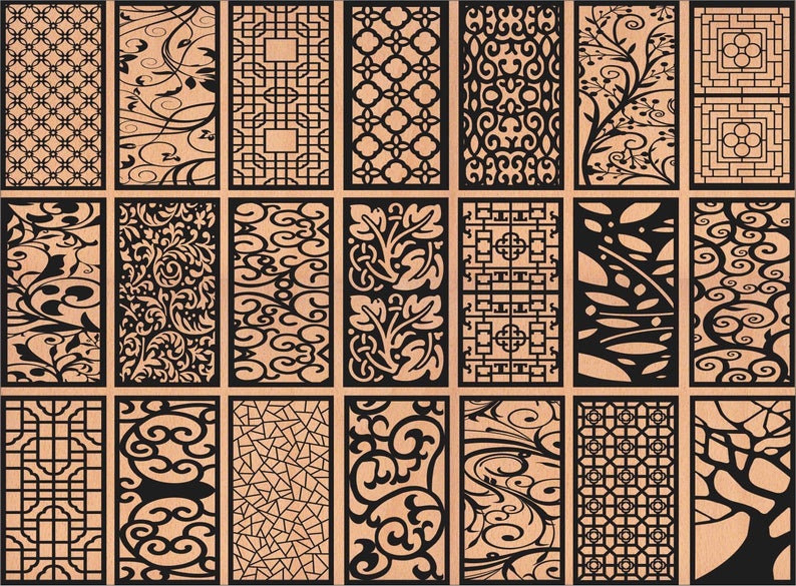 300 files dxf vector cnc plasma designs for cut wood wall Etsy