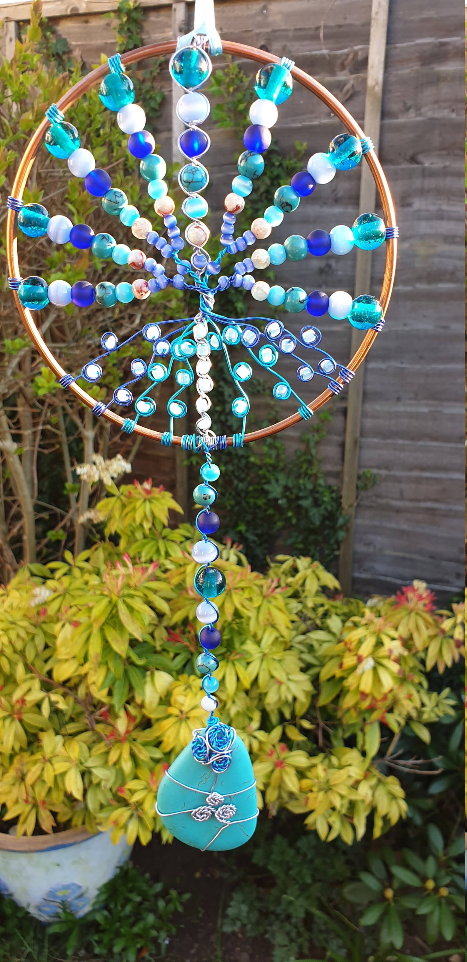 Large Light Catcher with drop create a piece unique to you Etsy