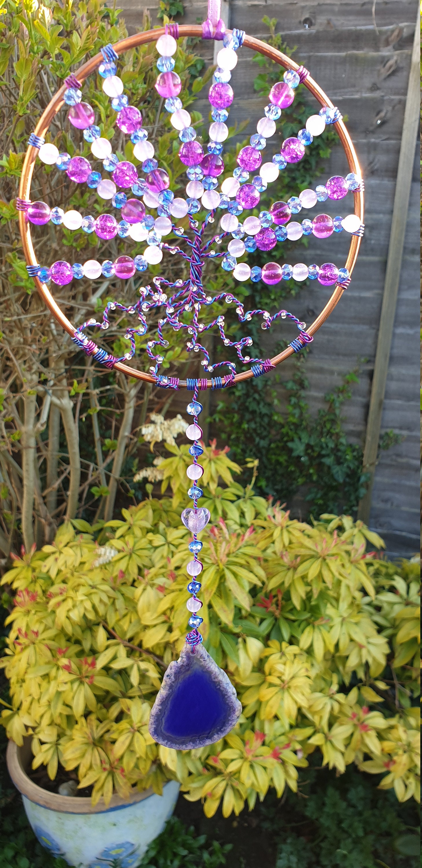 Large Light Catcher with drop create a piece unique to you Etsy