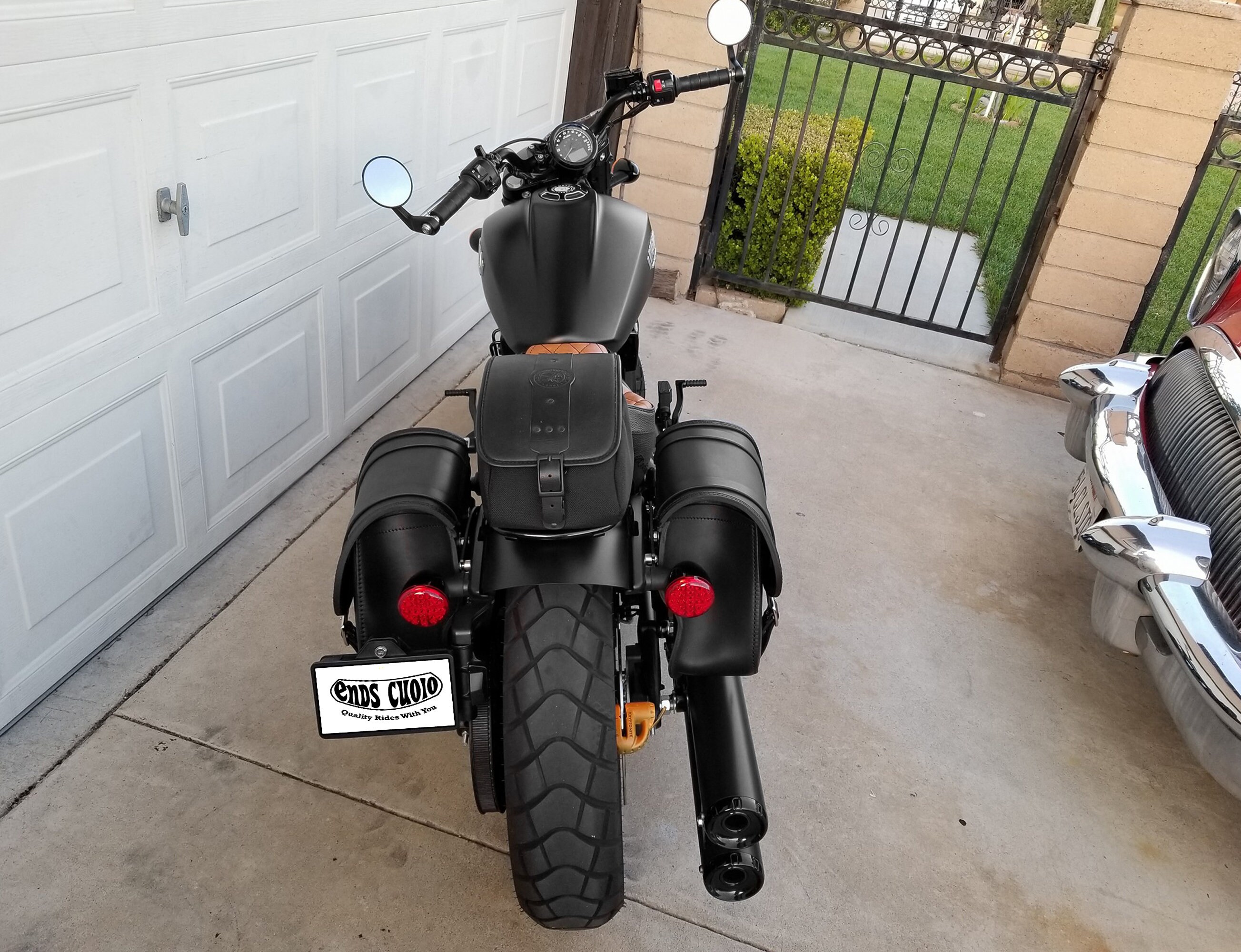 Barres De Protection (stunt Cage) Pour Indian Scout / Bobber (2015-2024) - Noir, Acier, Montage Direct - 2