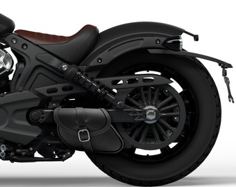 Leather swingarm bag compatible with 2018-2025 Scout and Scout Bobber, 2025 Scout Classic,2025 Sport Scout, 2025 Scout 101, 2025 Super Scout