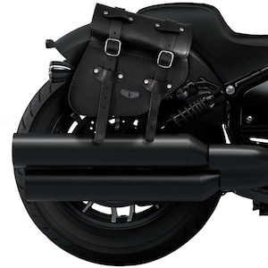 Motorcycle Leather saddlebag compatible with all 2022-2025 Chief Bobber,Chief Dark Horse, Super Chief, 2023-2025 Sport Chief