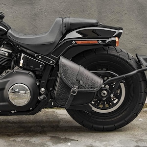 Torba motocyklowa ze skóry marszczonej: pasuje do Breakout, Softail, Fat Bob, Slim, Street Bob