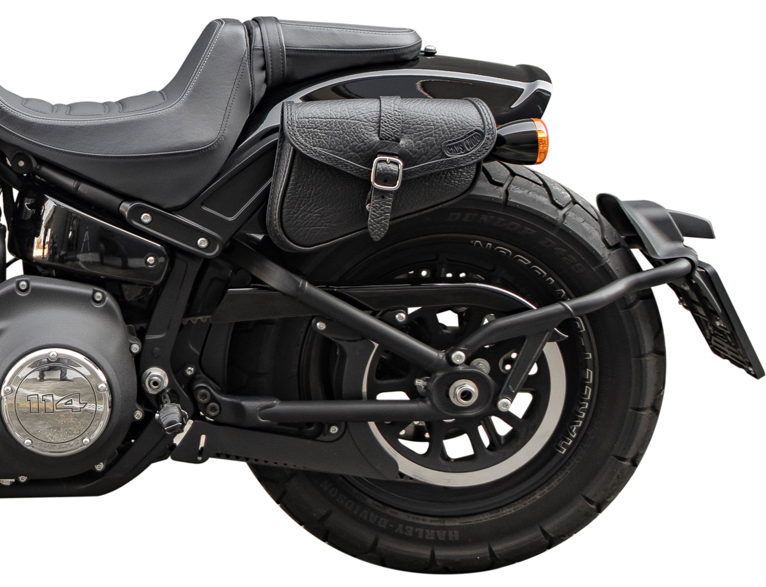 Leather Saddlebag wrinkled Texture With Magnetick Quick Buckles Compatible With Any Harley Davidson Softail 2020 2024 Low Rider S Models Etsy