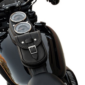 Premium Leather smart tank bag for 2018-2020 Harley Davidson Softail Low rider, 2020-2025 low rider S | Made in Italy