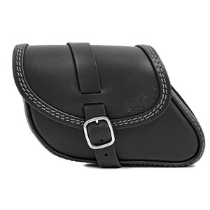 Leather Swingarm Bag for Indian Chief Bobber: Handmade in Italy