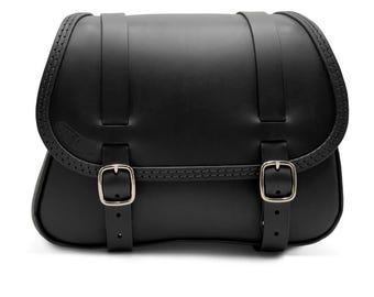 Motorcycle Leather seddle bag compatible with all 2018-2024 Indian Scout Bobber and all 2022-2024 Indian Scout Rogue models | Made in Italy