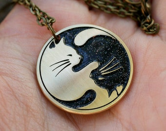 Men Tie Clip Lovely Yin Yang Cats Stainless Tie Pins for Business Wedding Shirts Tie Clips Include Gift Box Men Tie Clip Lovely Yin Yang Cats Stainless Tie Pins for Business Wedding Shirts Tie Clips Include Gift Box