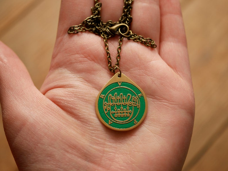 Ars Goetia seal sigil demon necklace seal of Vepar sigil pendant