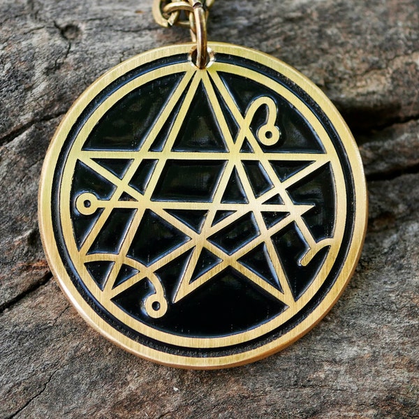 Hp lovecraft Necronomicon gate seal necklace, Sigil of the gate of yog sothoth