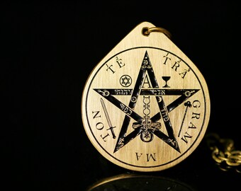 Tetragrammaton pendant Solomon necklace