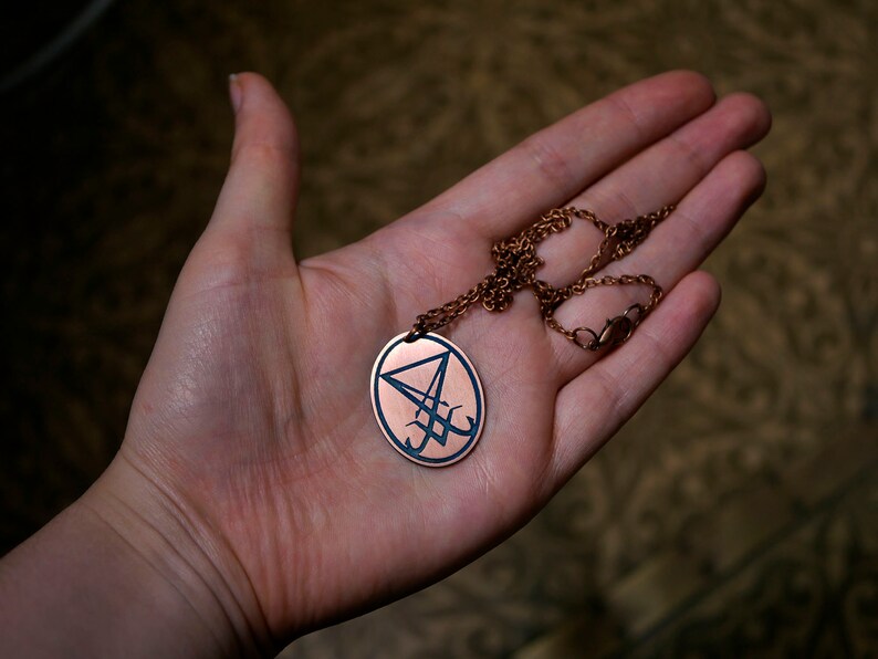 Sigil of Lucifer pendant Occult Satanic symbol Demonic | Etsy