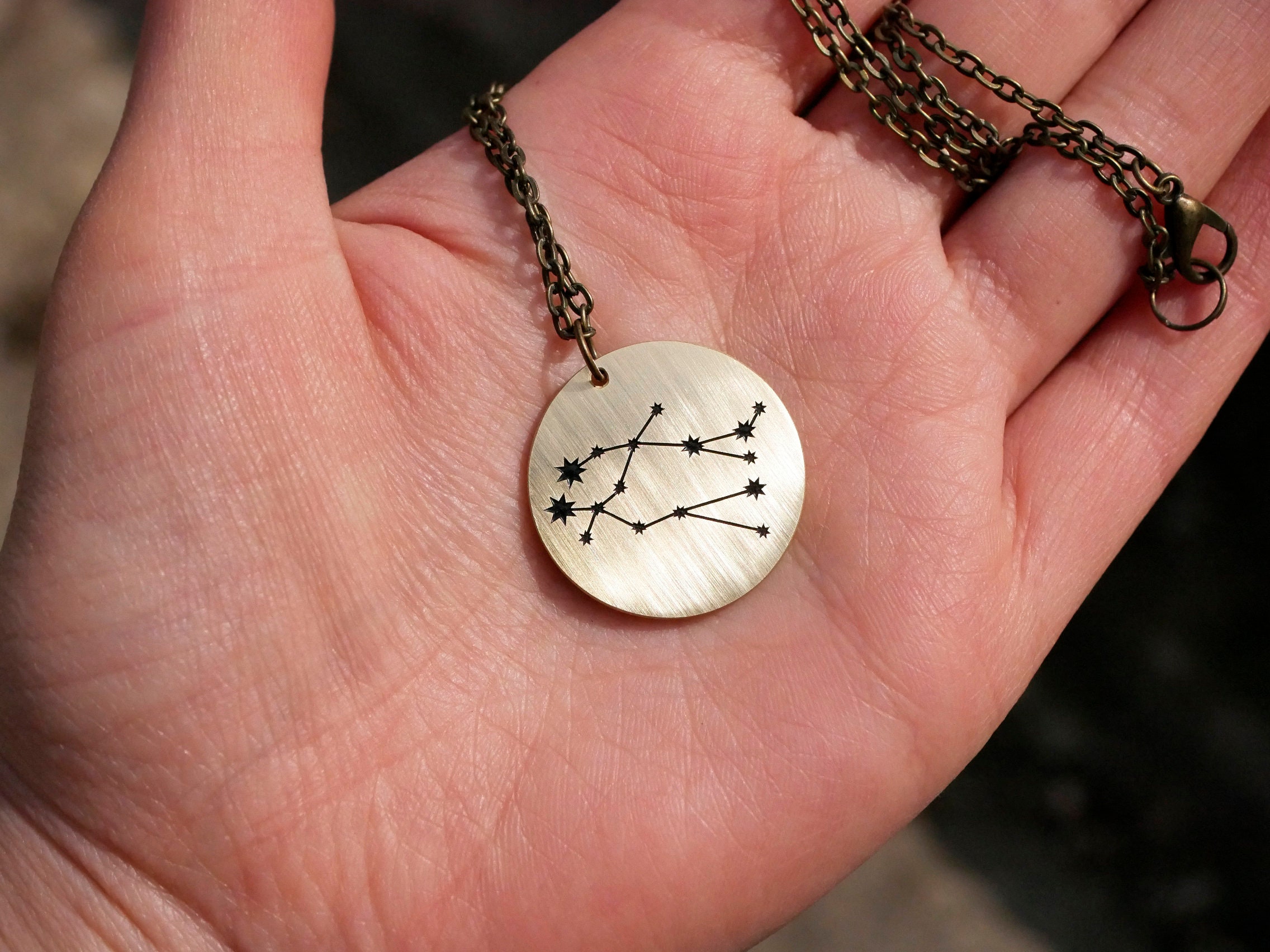 Gemini necklace for women personalized zodiac gift custom Etsy