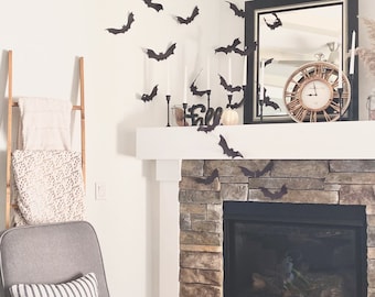 Halloween Bat Wall Decor Printable: Spooky Fall DIY (PDF Download)