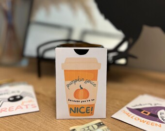 Halloween Gift Card Holder | 4 Fall Envelope Designs (Digital Download)