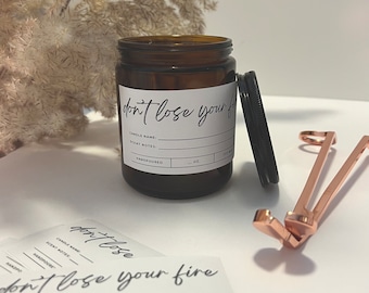 Editable Candle Labels | DIY Workshop Party Supplies (PDF Download) | Custom Sticker on Canva