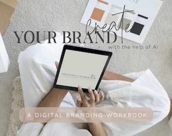 AI-Powered Branding Workbook: DIY Brand Design Kit (Digital Download)