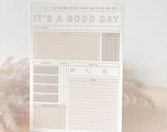 It's A Good Day Printable Planner | Meditative Drawing Planner | Print at Home Daily Planner | US Letter 8.5"x11" Portrait