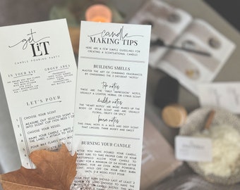 Fall Candle Making Party Printable Bundle (Digital Download)