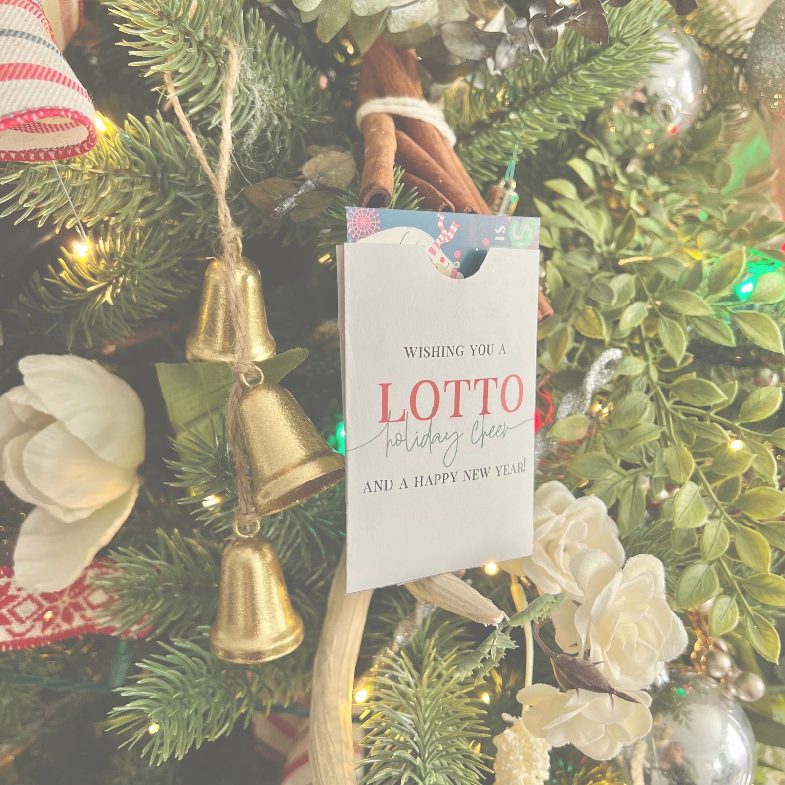 Fast Last Minute Christmas Gift Idea | Holiday Lottery Ticket Envelope ...
