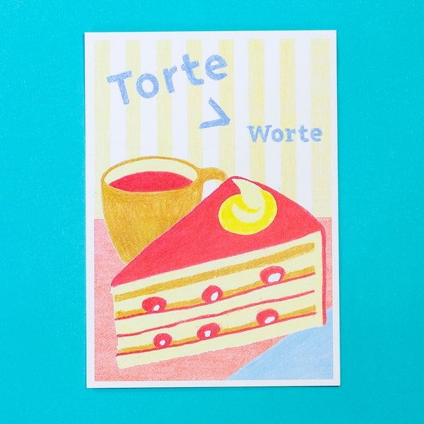 Birthday Card – "Torte > Worte"