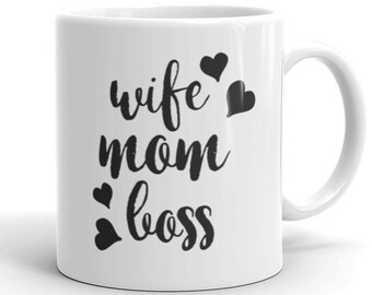 Vrouw moeder baas mok