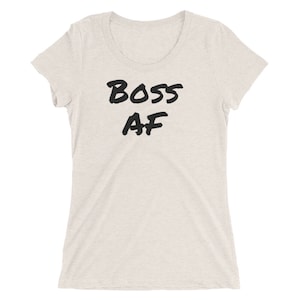 Camiseta feminina de manga curta Boss AF