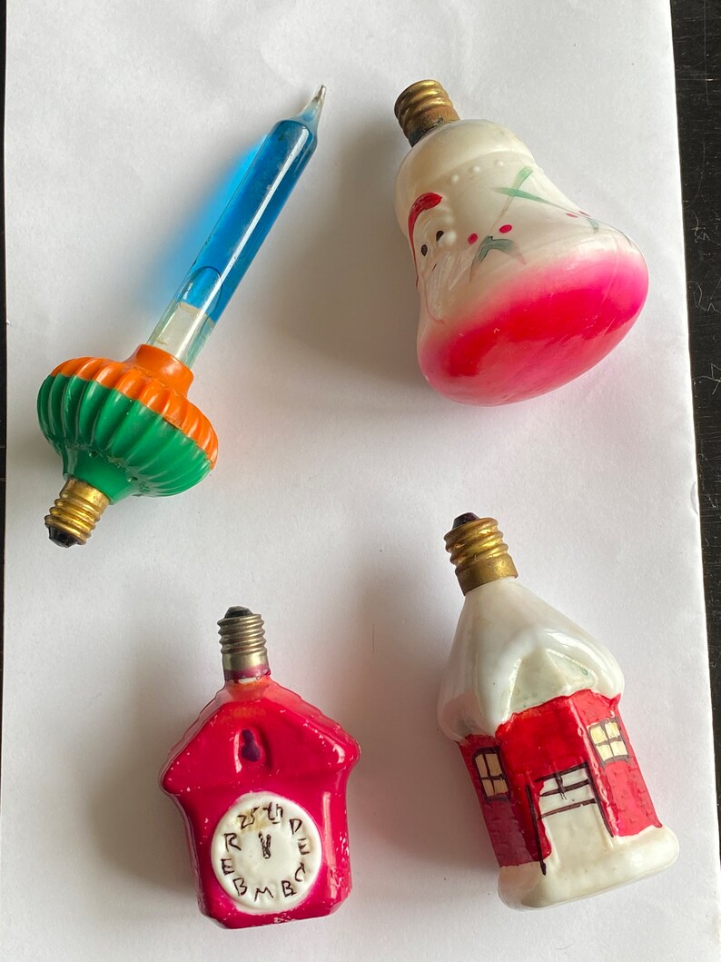 Vintage Milk Glass Christmas Lights - Etsy