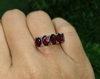 80% 💍 Anillos De Plata Con Piedras Preciosas Desde €21 – Tagged "granate" – Gran Joyeria