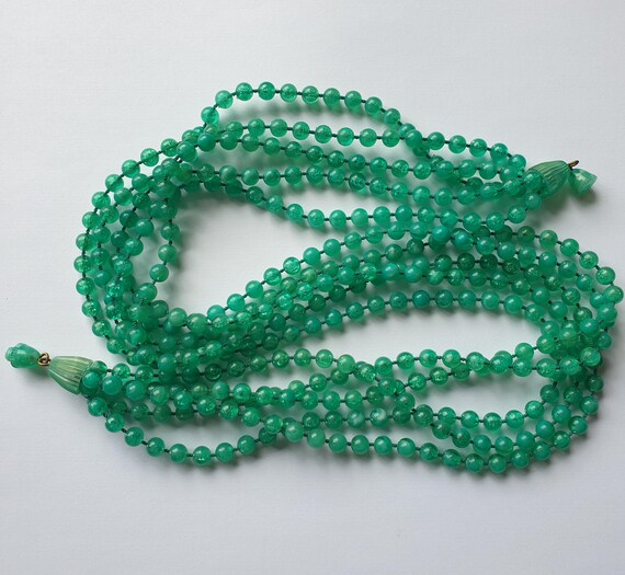 Collier multi rangs vert émeraude - image 4