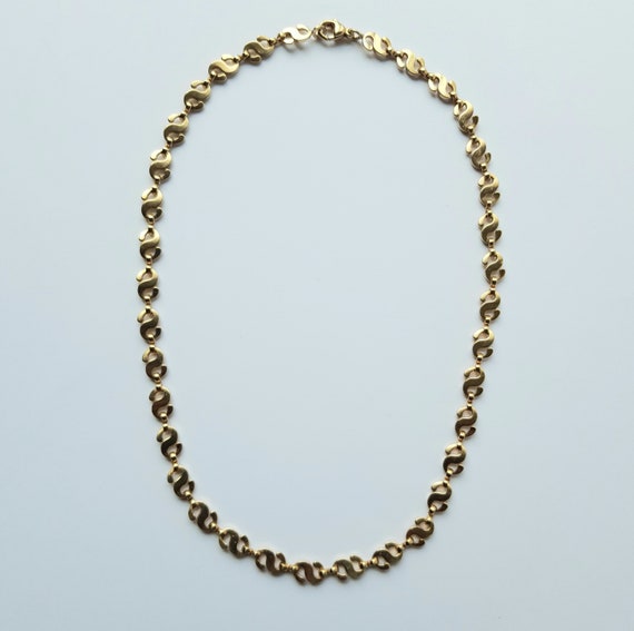 Collier Chaîne Plaque Or - Modèle REF04282J, Occasion