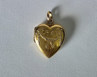 Pendentif Vintage Plaqué Or - Bijou D'Ancienne Bijouterie - Pièce Rare