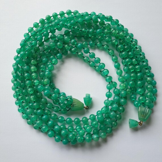 Collier multi rangs vert émeraude - image 5