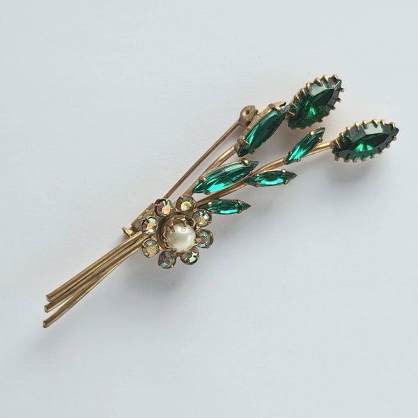 Broche vintage fleur