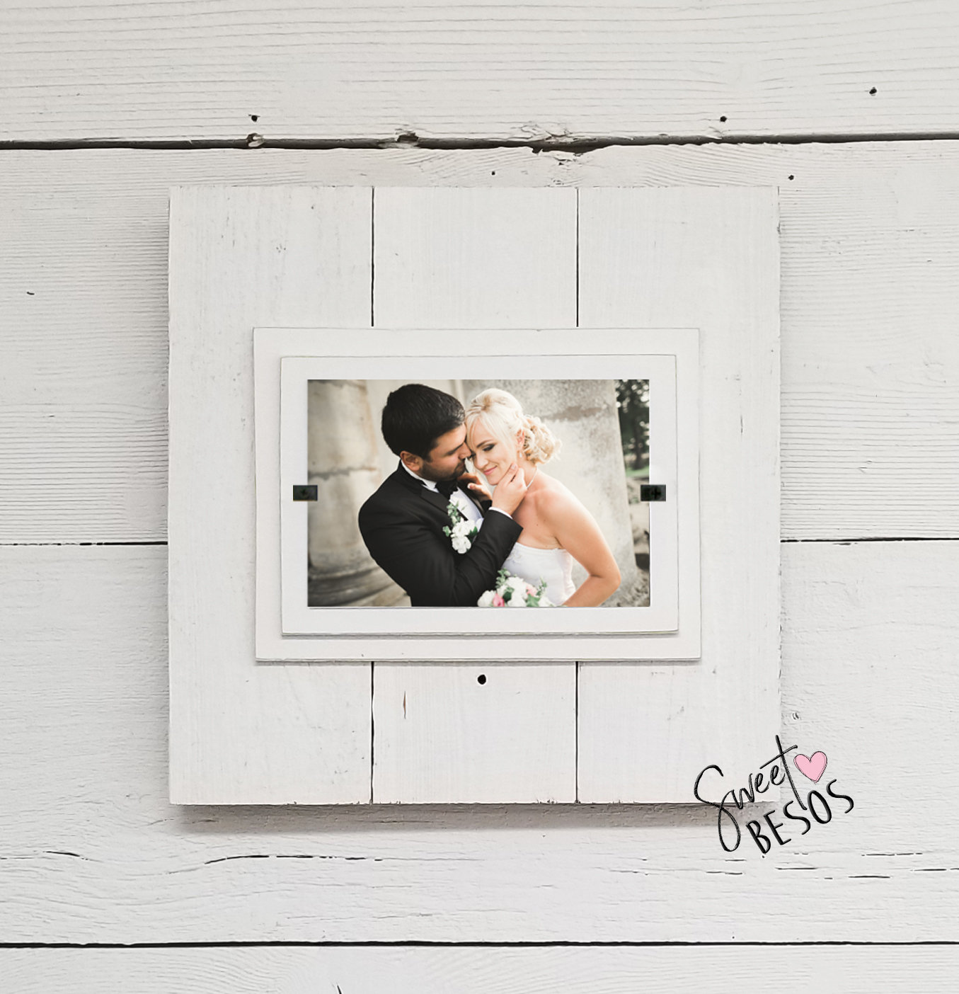 White Shiplap Picture Frame, 4x6