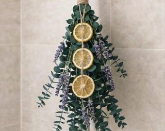 Eucalyptus, Lavender, and Citrus Shower Bouquet | Self Care Gift for Her | Eucalyptus for Shower | Gift for Mom | Dried Lavender bundle