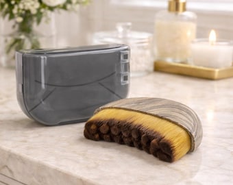 Dry Facial Brush | Lymphatic Contour Face Massager | Spa-Inspired Skincare Tool | Gua Sha and Face Roller Set | Gift Idea for Mom