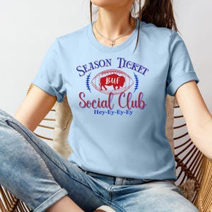 Buffalo Football T-Shirt für Sie, Dauerkarte Social Club, Buffalo Football Social Club, Buffalo Football Tee