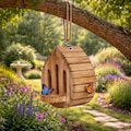 Wooden Butterfly House & Wildflower Seed Set – Pollinator Garden Habitat