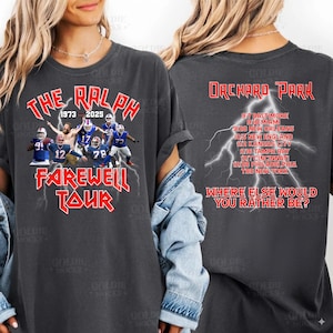 The Ralph Farewell Tour T-Shirt, Buffalo Football The Ralph, Josh MVP 17 Shirt, Gift for Buffalo Football Fan, Let&#39;s Go Buffalo