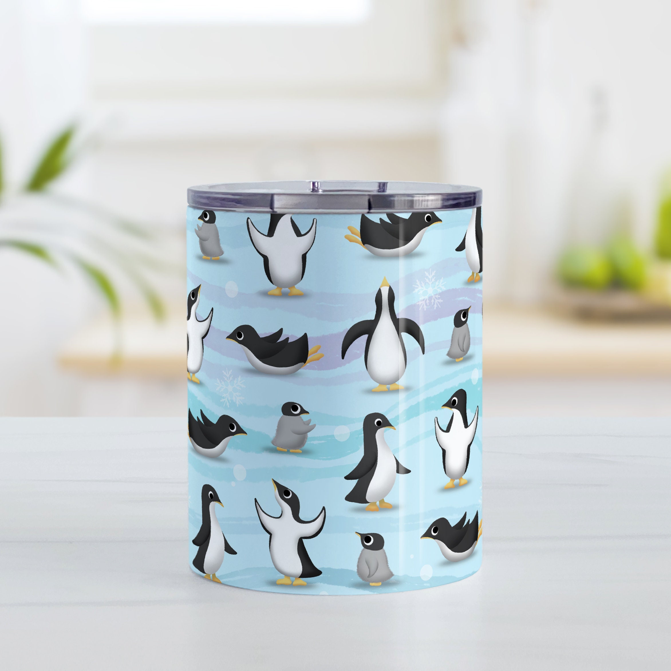 Penguin Tumbler Cup Cute Fun Penguin Parade Antarctic Design - Etsy