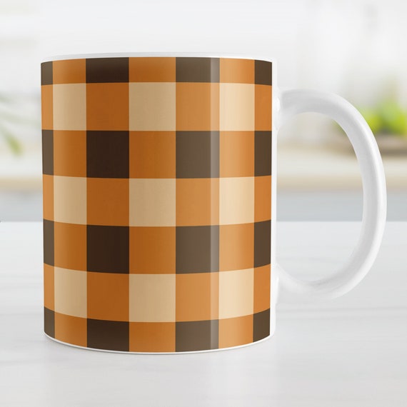 Fall Buffalo Plaid Coffee Mug: Rustic Orange Autumn Check Design, Ceramic Coffee  Cup, Individual or Discounted Set, 11oz or 15oz - Etsy