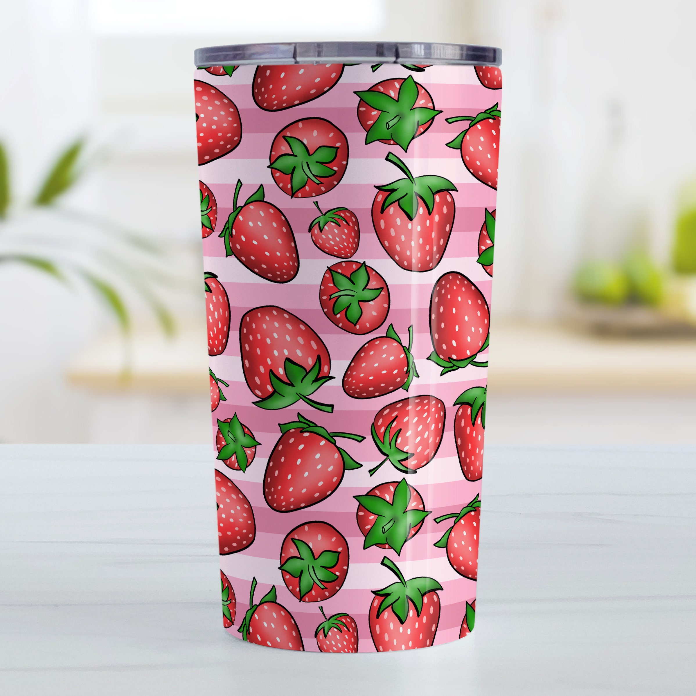 Strawberries Katydid Tumbler