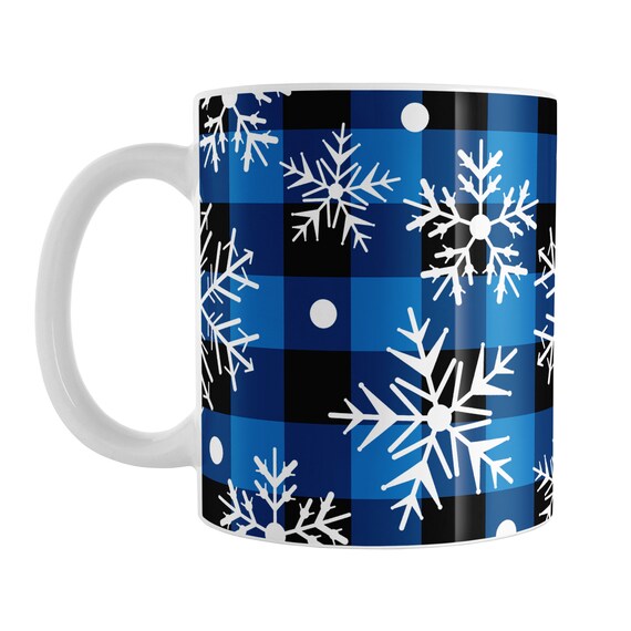 Electrical Pattern Mug, Red Blue Black, Electricity Theme, Electrician Gift  11oz or 15oz Ceramic Coffee Mug or Mug Set Available 