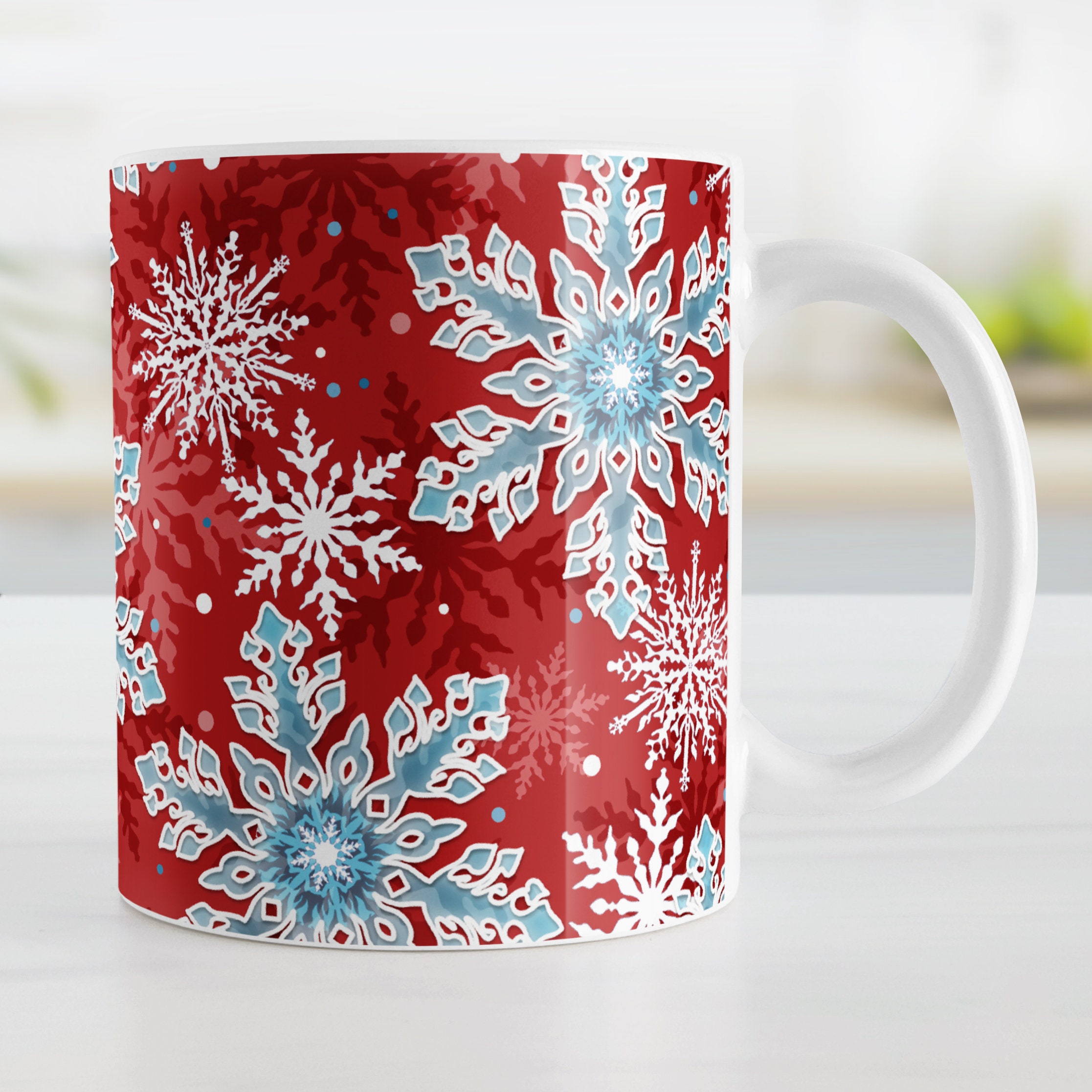 Red Co. Double Wall Vacuum Insulated Snowflake Coffee Mug — Red Co. Goods