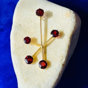 Antique 9CT Garnet Pendant