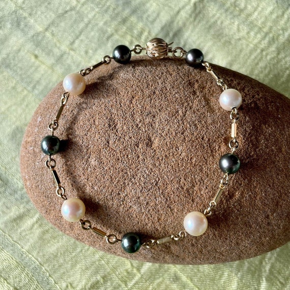 9ct gold pearl bracelet deals