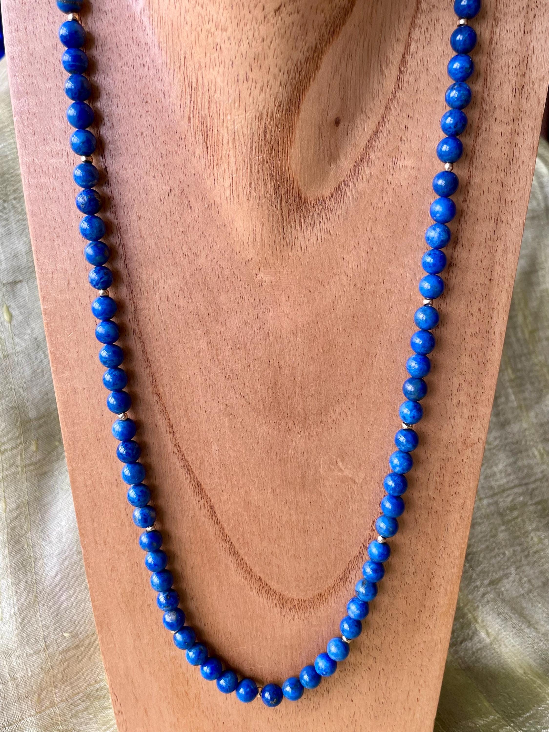 Collana di perle e lapis con susta in oro giallo 18 kt - Compro oro e