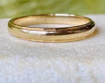 Vintage 14ct Wedding Band size K, Size 5 (1.7g)