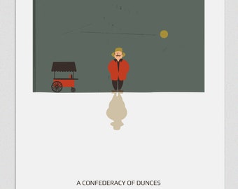 Print " A Confederacy of Dunces ", Illustration to Decorate your Home, Customized Gift, Martamortimer.